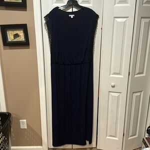 Gorgeous navy blue maxi dress